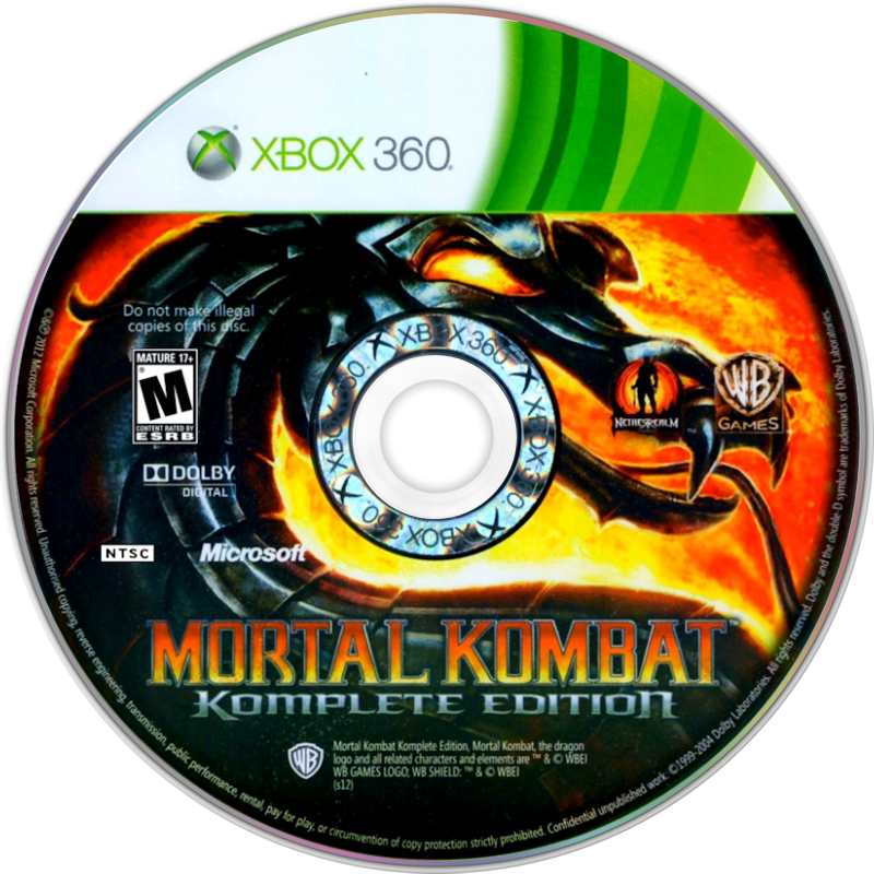 Mortal Kombat Komplete Edition XBOX 360 LOOSE