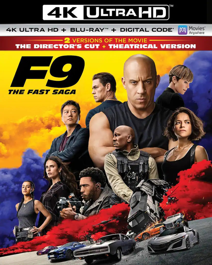 F9: The Fast Saga (4K UHD / Blu-Ray / DVD Combo) USED