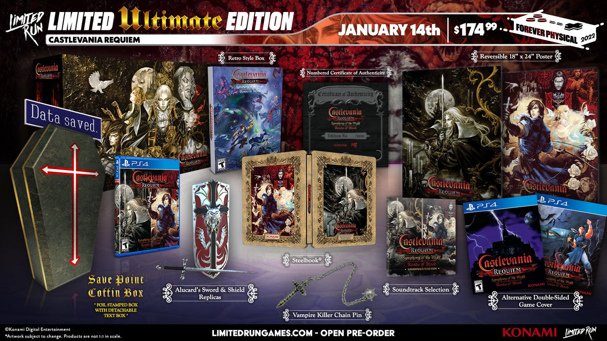 Castlevania Requiem Ultimate Edition Playstation 4 NEW (Limited Run #443)