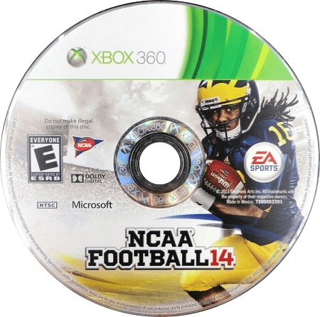 NCAA Football 14 XBOX 360 LOOSE