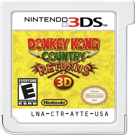 Donkey Kong Country Returns 3D Nintendo 3DS LOOSE