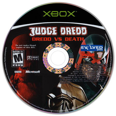 Judge Dredd Dredd vs Death XBOX Original LOOSE