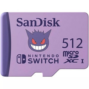SanDisk Nintendo Switch 512GB Pokemon: MicroSD 100 Mbps Memory Card