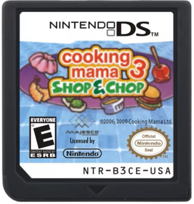 Cooking Mama 3 Shop & Chop Nintendo DS LOOSE