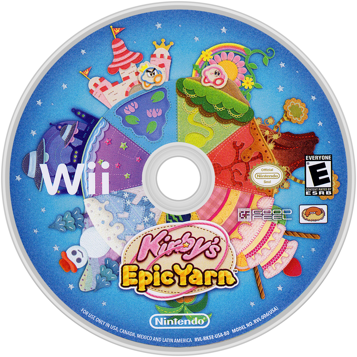 Kirby's Epic Yarn Nintendo Wii LOOSE