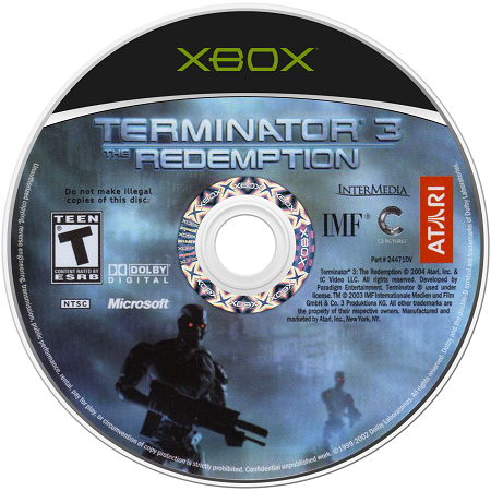 Terminator 3 Redemption XBOX Original LOOSE
