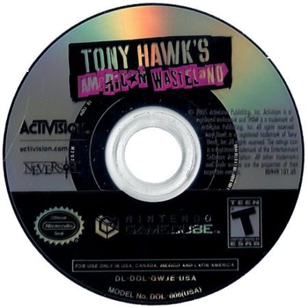 Tony Hawk American Wasteland Nintendo Gamecube LOOSE