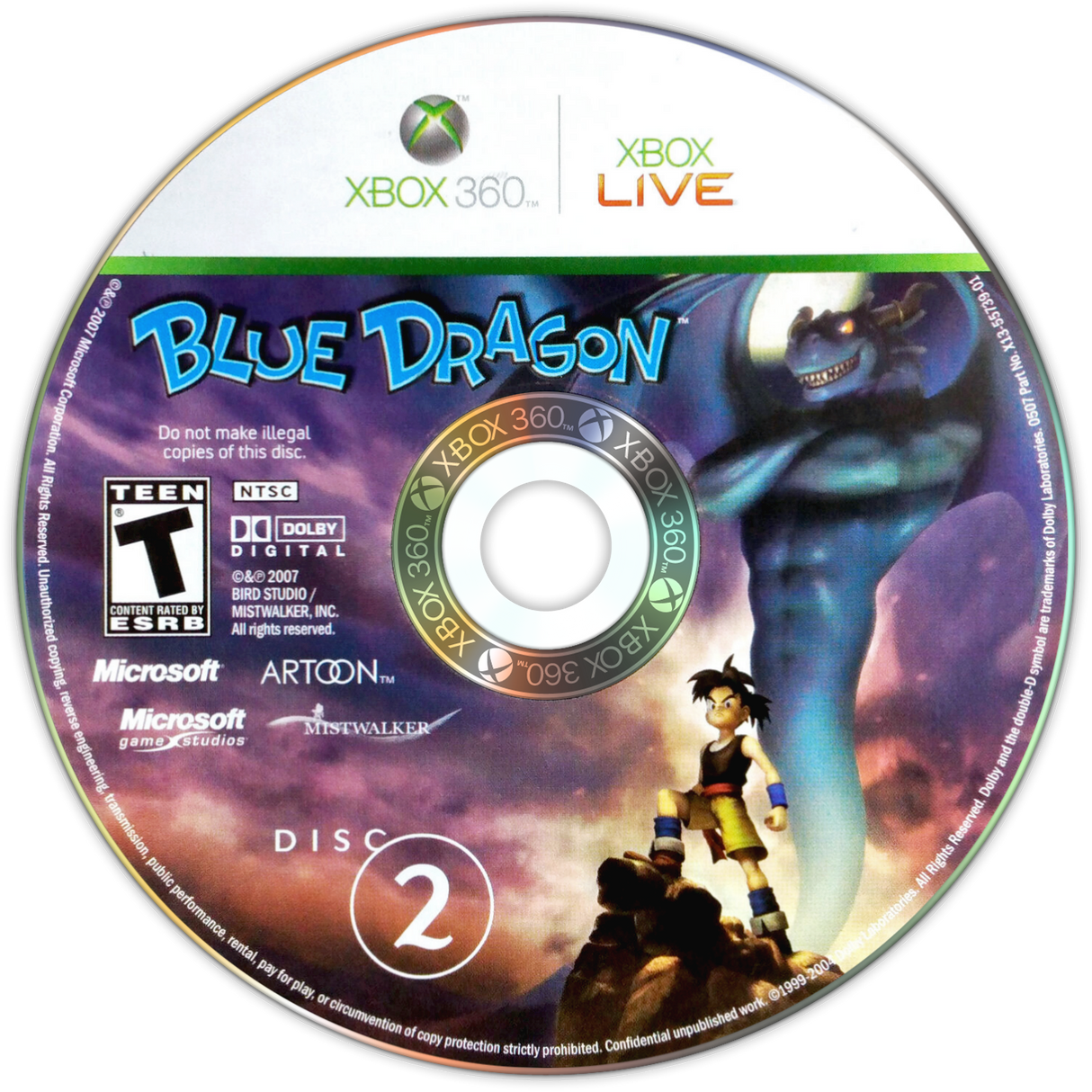 Blue Dragon XBOX 360 LOOSE