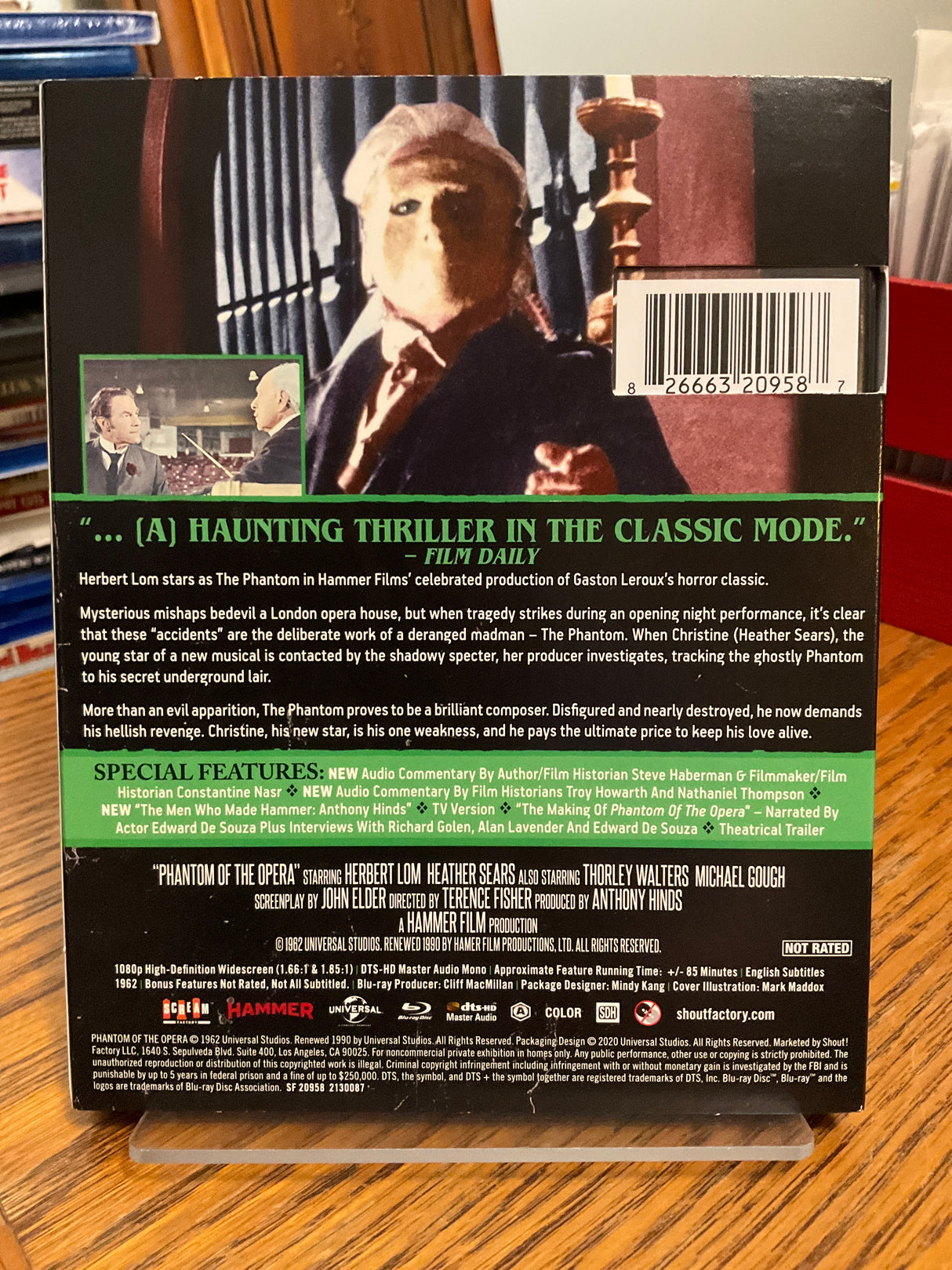 The Phantom of the Opera (1962) w/SLIP USED