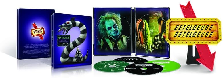 Beetlejuice 2-Film Collection (4K UHD, Limited Collector's Edition Steelbook, Region Free) *see note