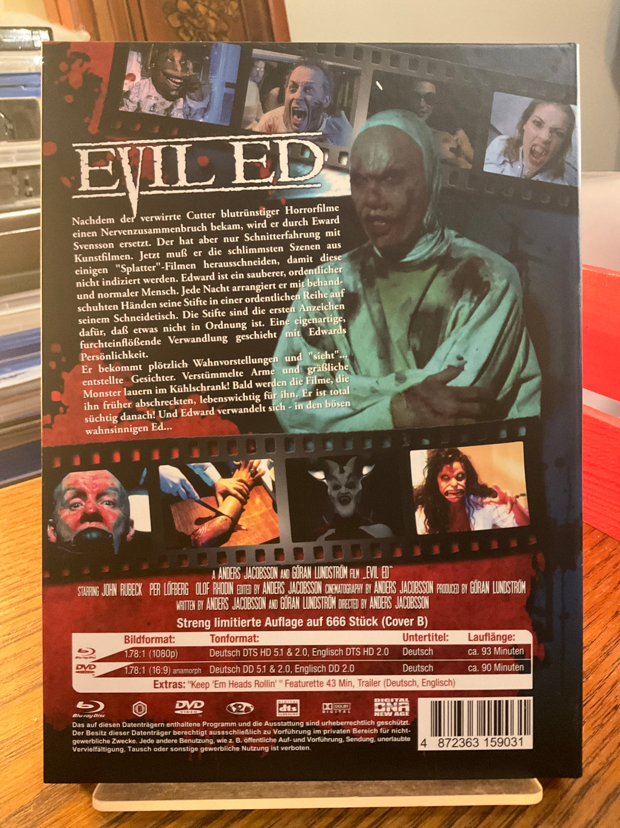 Evil Ed - (UNCUT COLLECTOR'S EDITION) REGION B Mediabook USED