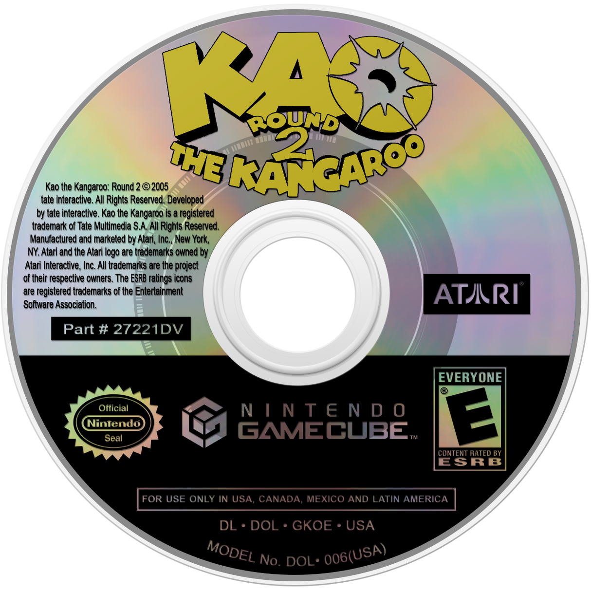 Kao the Kangaroo Round 2 Nintendo Gamecube LOOSE