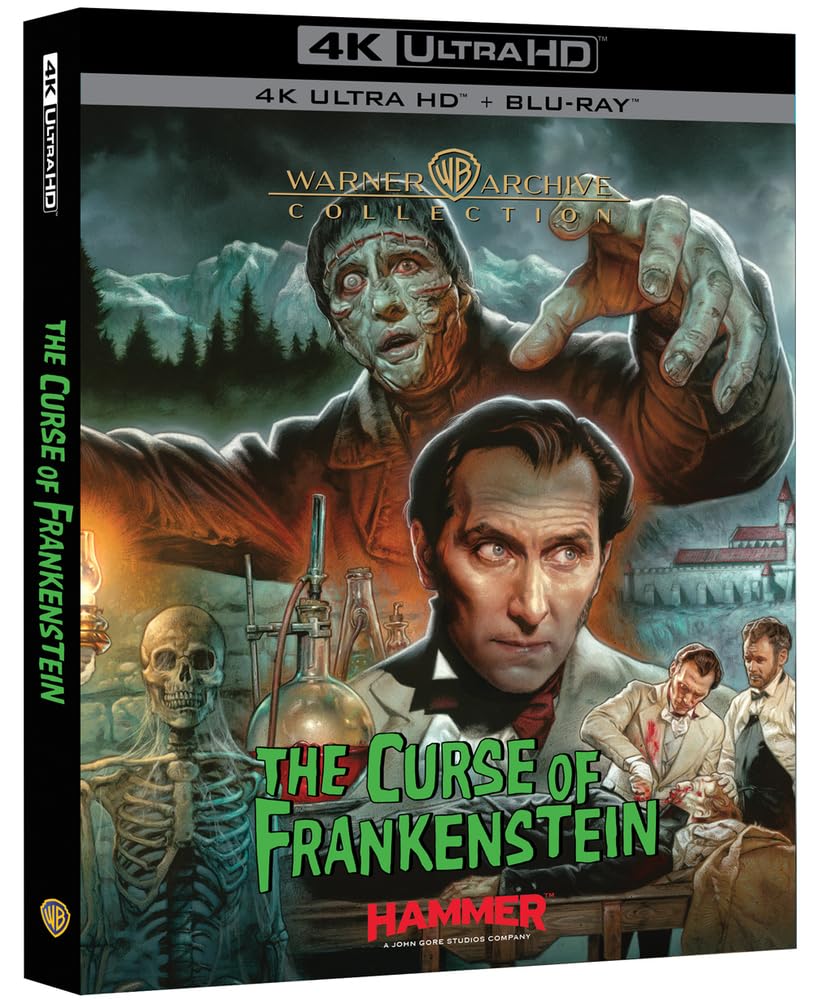The Curse of Frankenstein (4K UHD, US Warner Archive) w/SLIP *slips not pristine