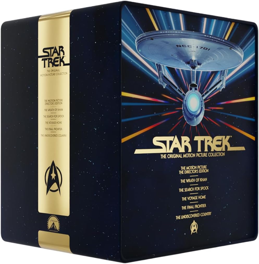 Star Trek: The Original Motion Picture Collection (4K UHD, UK Steelbook Library Case, Region Free)