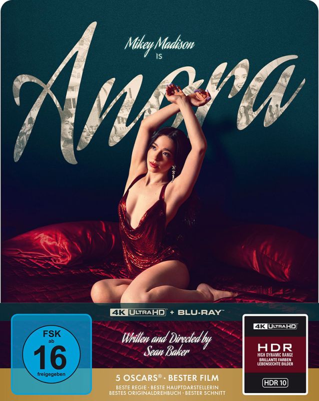 Anora (4K UHD, Limited Edition Embossed Steelbook, Region Free/B)