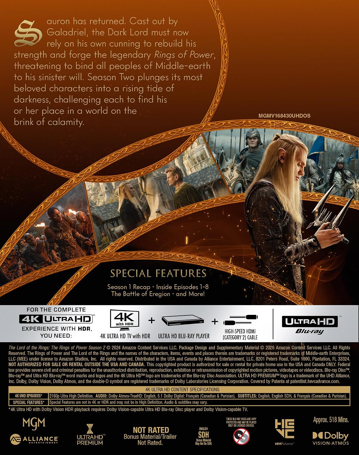 The Lord of the Rings: The Rings of Power - Season 2 (4K UHD)
