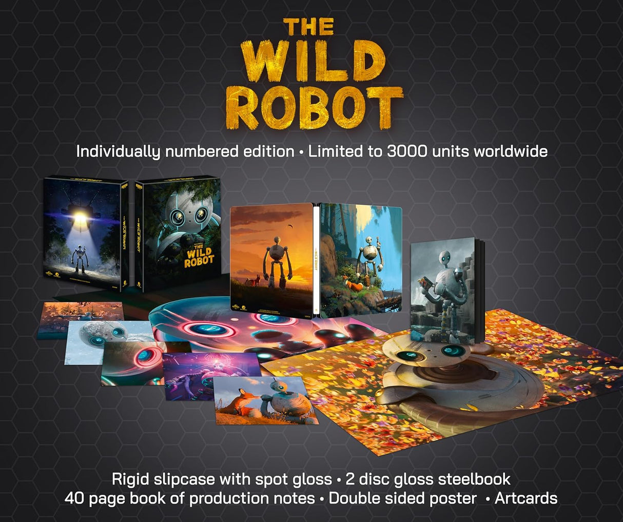 Wild Robot (4K UHD, Ultimate Collector's Edition Steelbook, Region Free/B)
