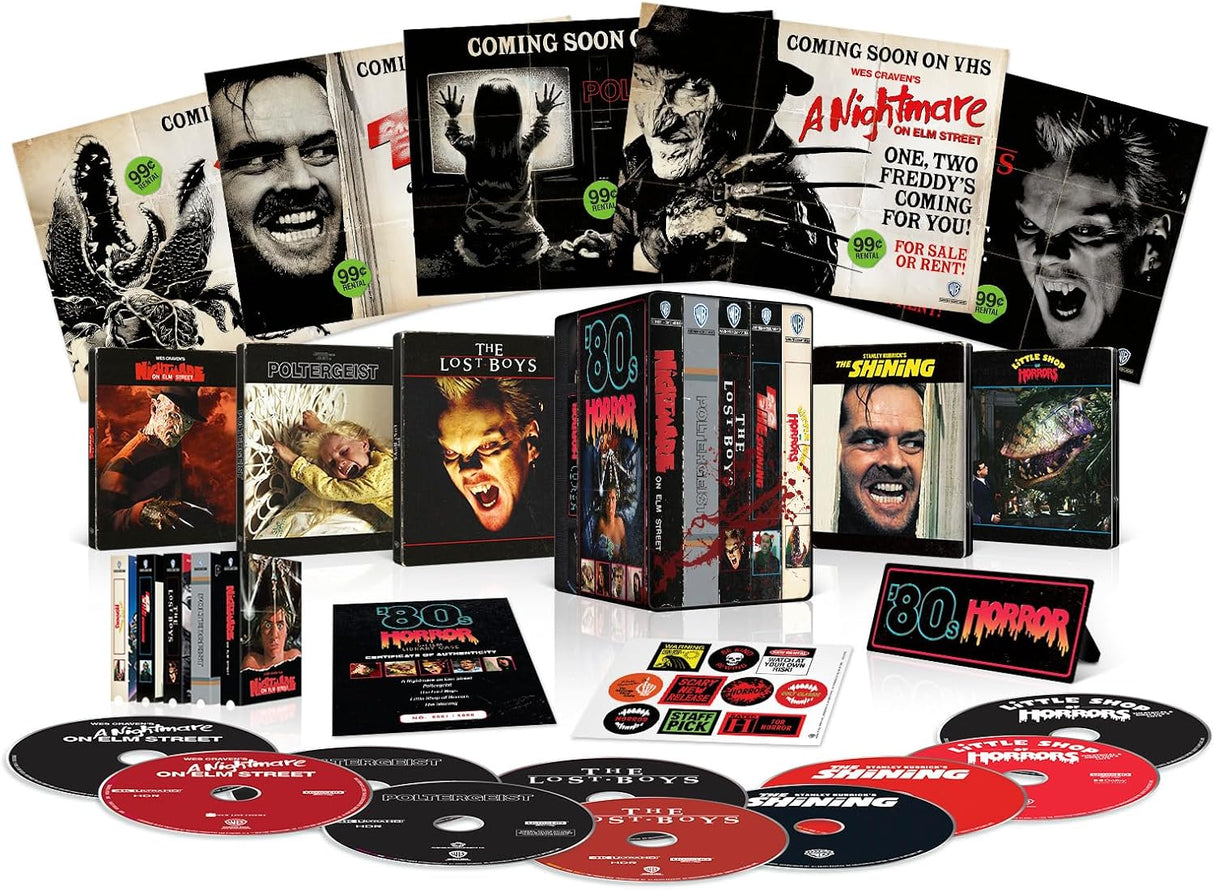 80s Horror Collection (4K UHD, Limited Edition Retro Steelbook Library Case, Region Free)