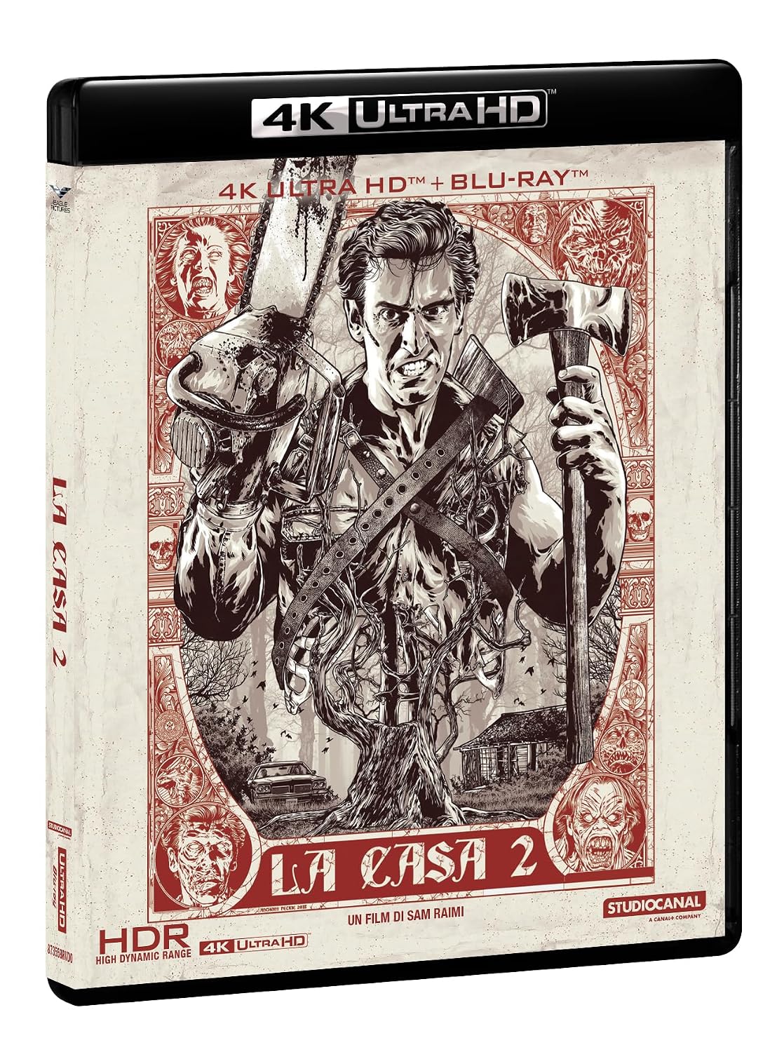 La Casa 2 aka Evil Dead II (4K UHD, Eagle Pictures Italy, Region Free/B)