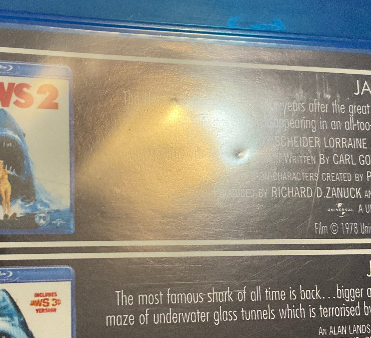 Jaws 2, Jaws 3 & Jaws: The Revenge (Region B) *See Note* USED