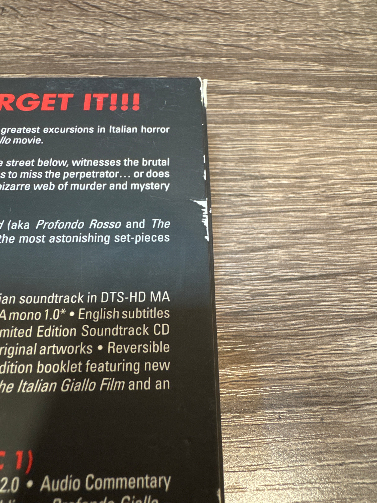 Deep Red Limited Edition (Blu-Ray, Region B) USED