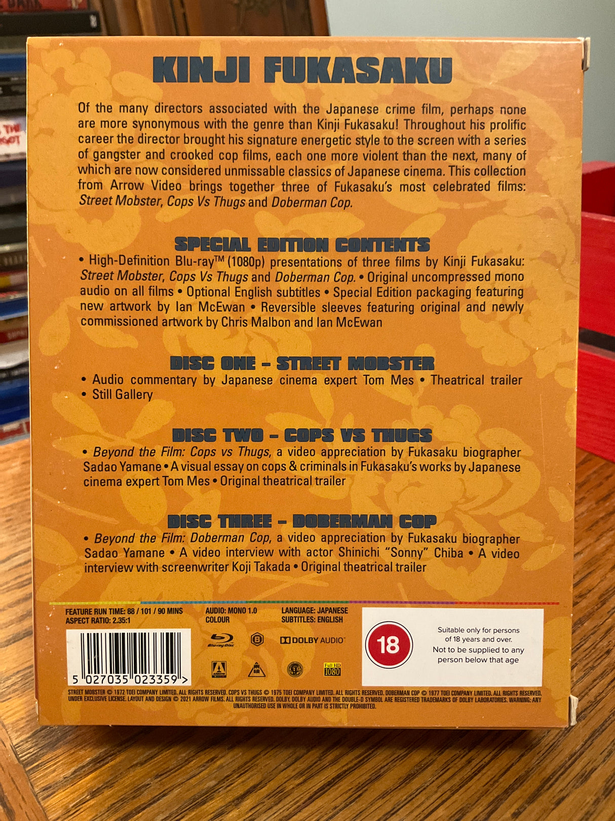 The Kinji Fukasaku Collection REGION B USED *SEE NOTE*