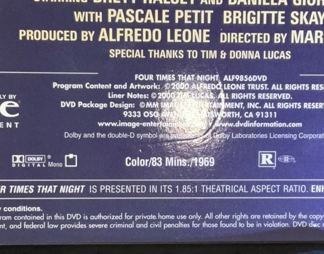 Four Times That Night USED DVD *SEE NOTE*