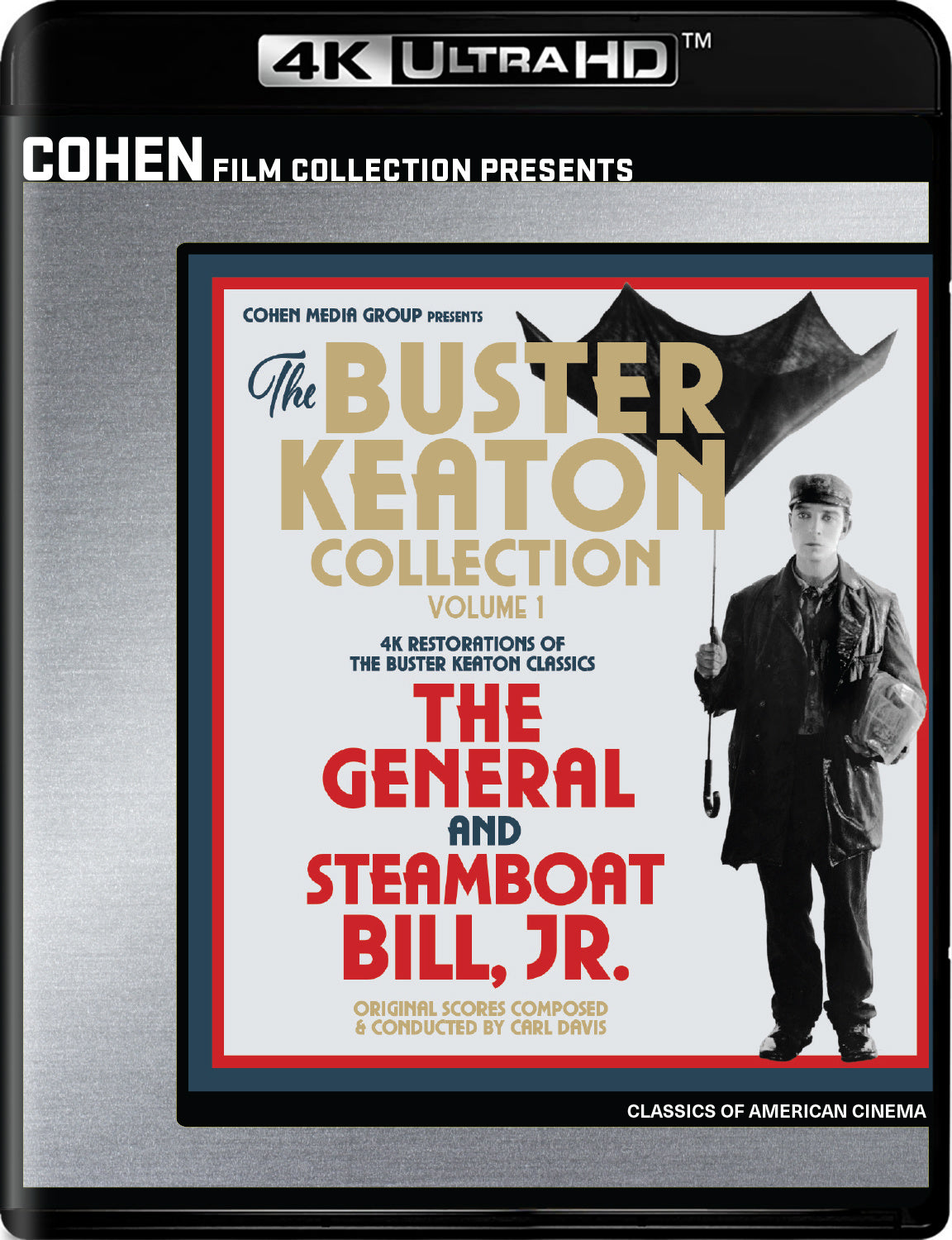 The Buster Keaton Collection Volume 1: The General and Steamboat Bill (4K UHD, Cohen US)