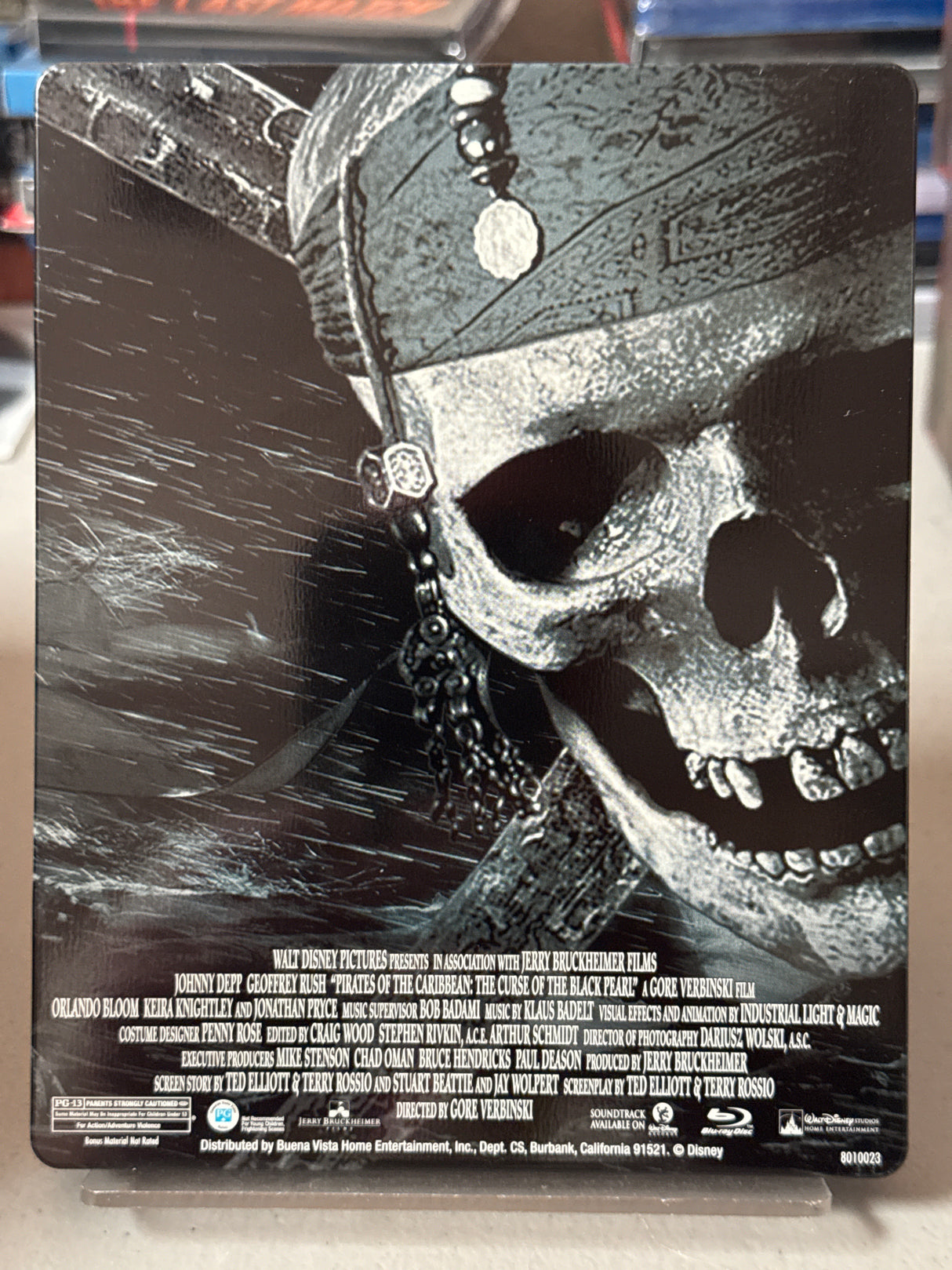 Pirates of the Caribbean: The Curse of the Black Pearl (Blu-Ray, Steelbook) USED