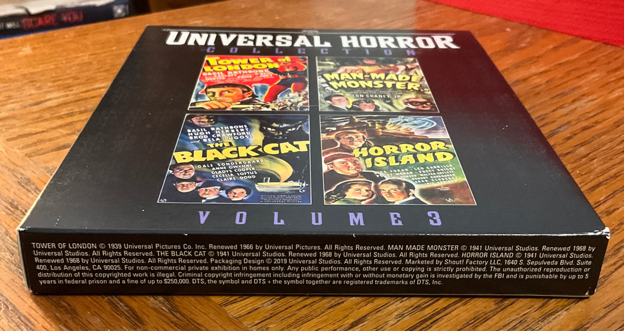 Universal Horror Collection Volume 3 w/SLIPCASE USED