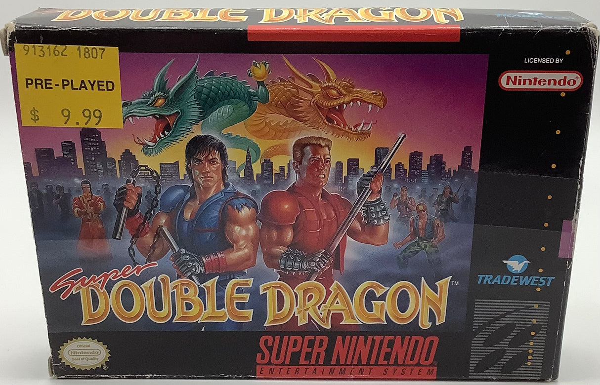 Super Double Dragon Super Nintendo USED