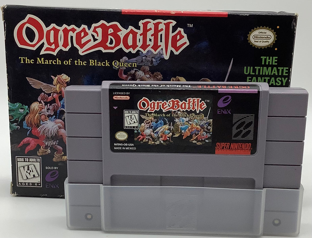 Ogre Battle The March of the Black Queen Super Nintendo USED