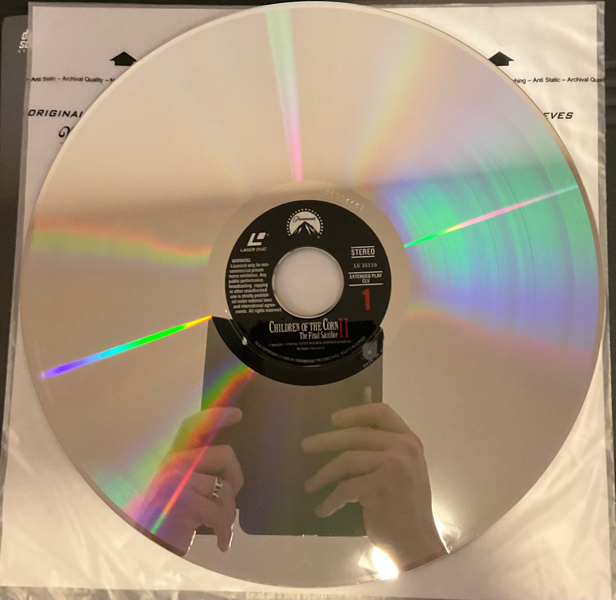 Children Of The Corn II: The Final Sacrifice Laserdisc