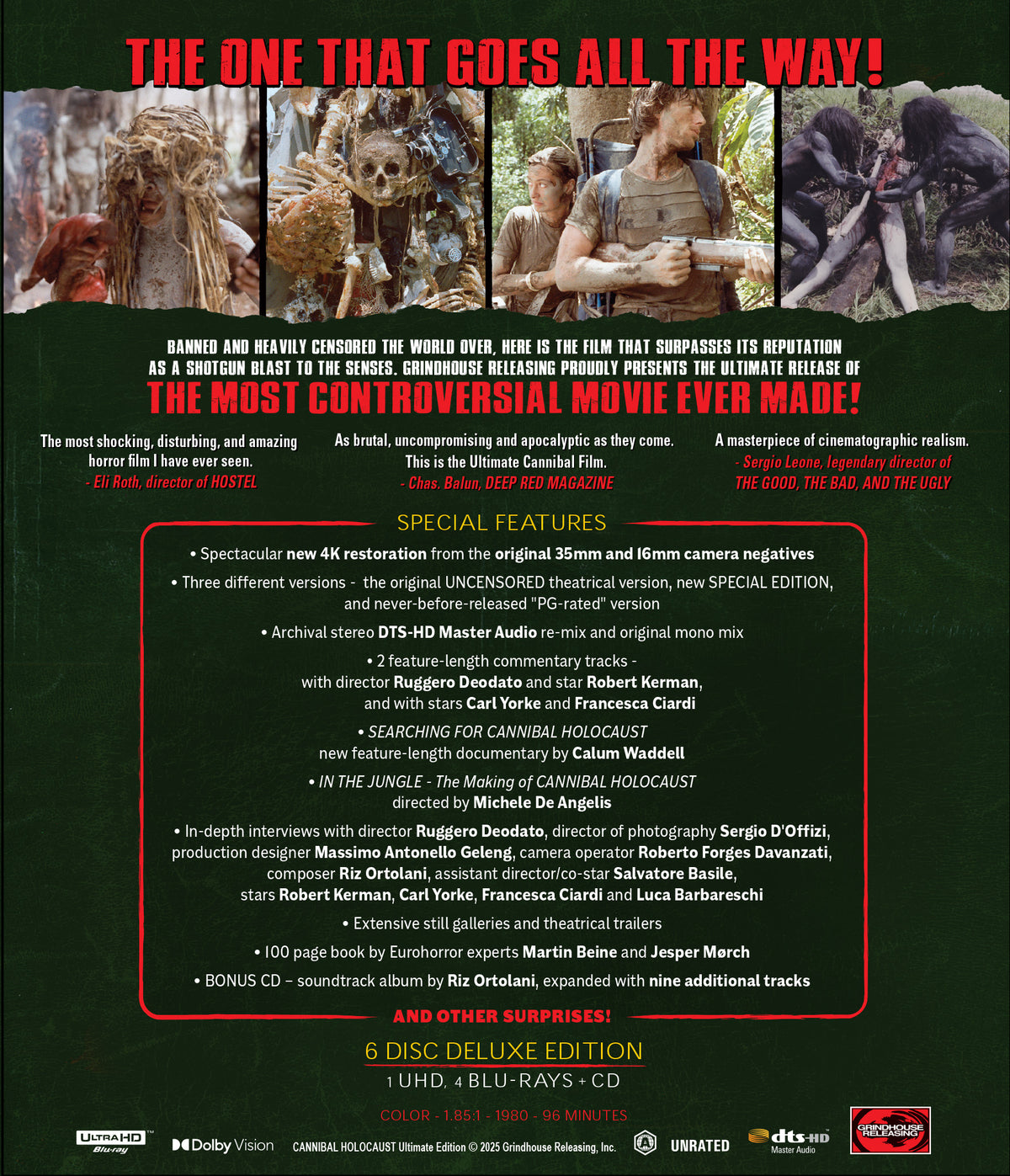 Cannibal Holocaust (4K UHD, Grindhouse Releasing, 6-Disc Ultimate Edition)