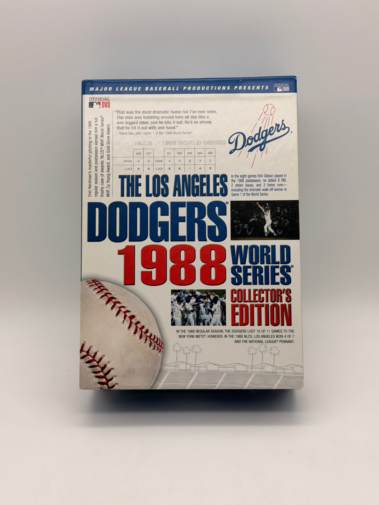 Los Angeles Dodgers 1988 World Series Collector's Edition DVD USED