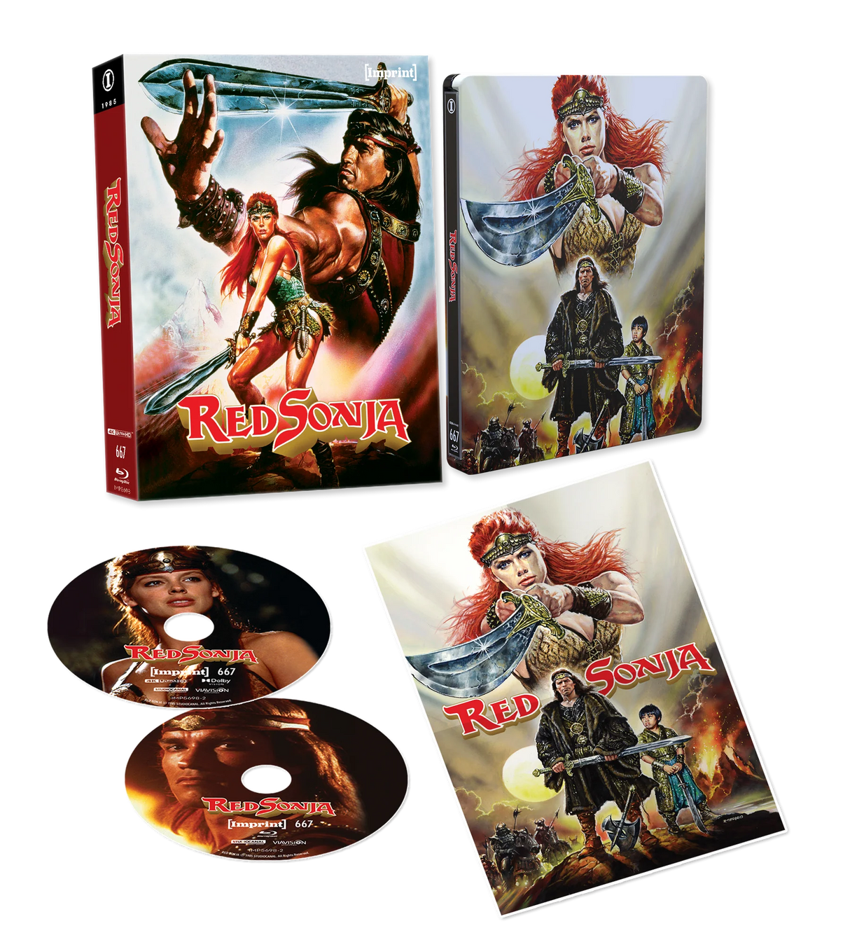 Red Sonja (4K UHD, Imprint Limited Edition Steelbook + Lenticular Hardbox, Region Free)