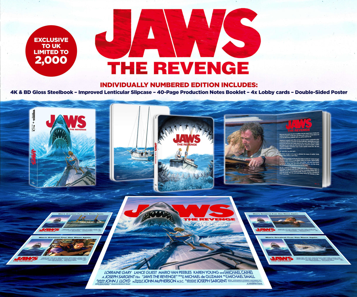 Jaws: The Revenge (UK 4K UHD, Limited Ultimate Collector's Edition Steelbook, Region Free) *one per customer*
