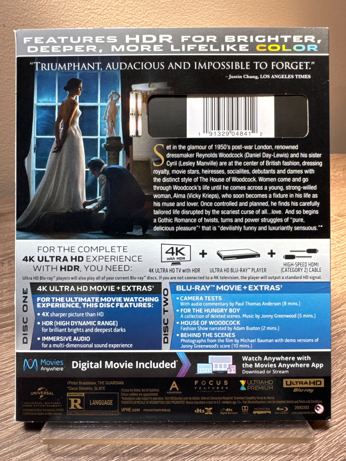 Phantom Thread (4K UHD) w/SLIP USED