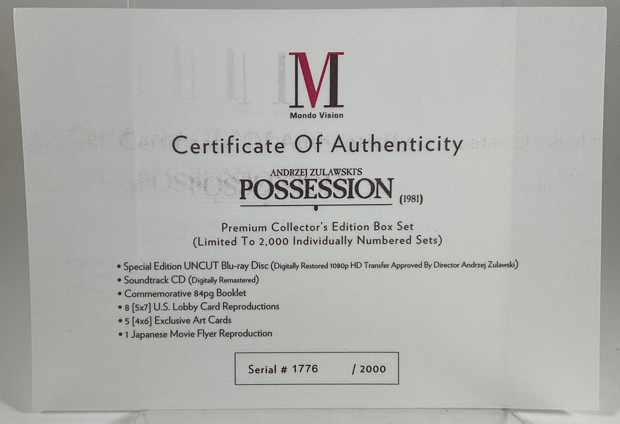 Possession Limited Edition USED