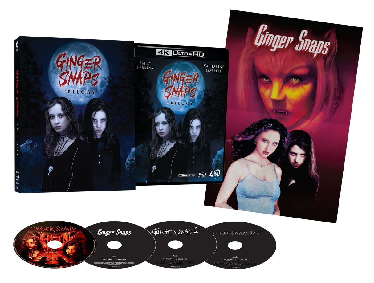 Ginger Snaps Trilogy (4K UHD, Limited Lenticular Hardcase Edition, Region Free)