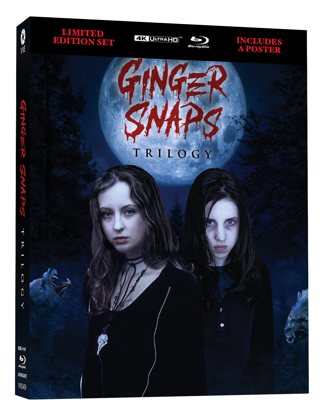Ginger Snaps Trilogy (4K UHD, Limited Lenticular Hardcase Edition, Region Free)