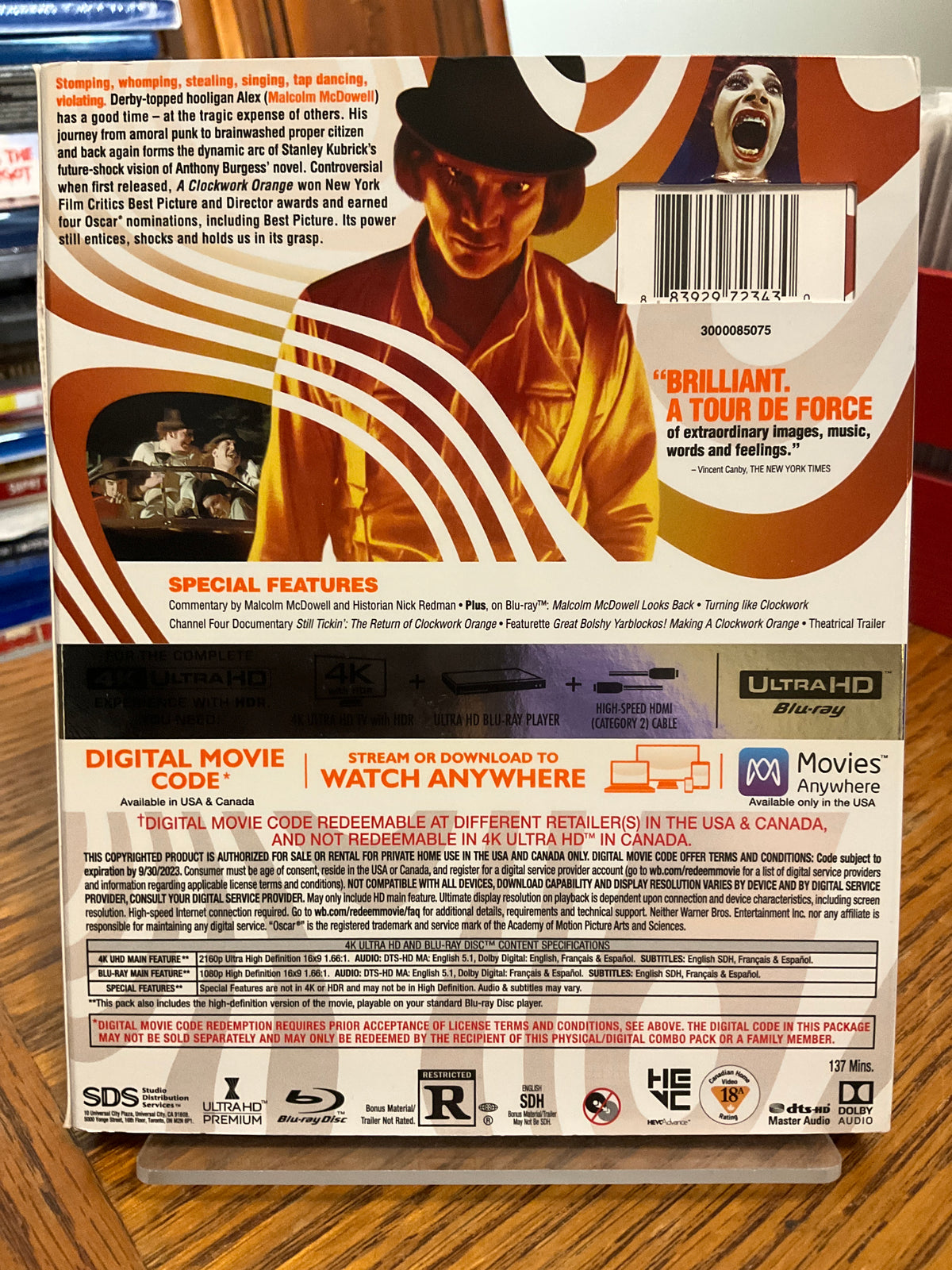 A Clockwork Orange 4K UHD w/SLIP USED