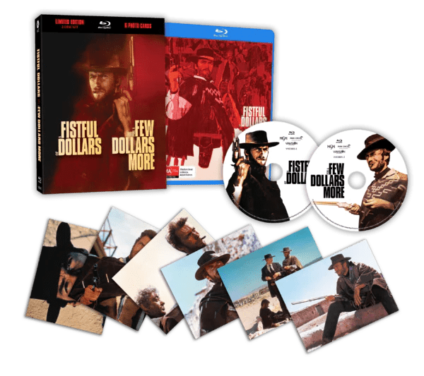 A Fistful Of Dollars & For A Few Dollars More (Limited Edition w/Lenticular Hardcase, Region Free) - New Blu - Ray
