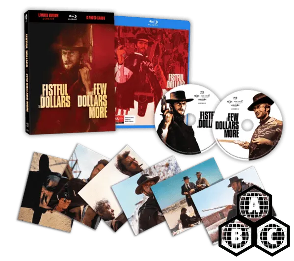 A Fistful Of Dollars & For A Few Dollars More (Limited Edition w/Lenticular Hardcase, Region Free) - New Blu - Ray