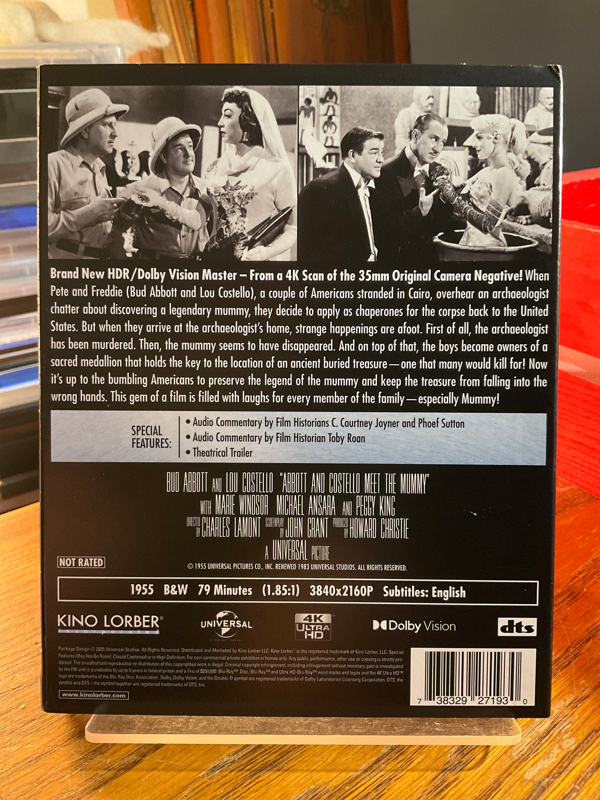 Abbott and Costello Meet The Mummy (4K UHD) w/SLIP USED