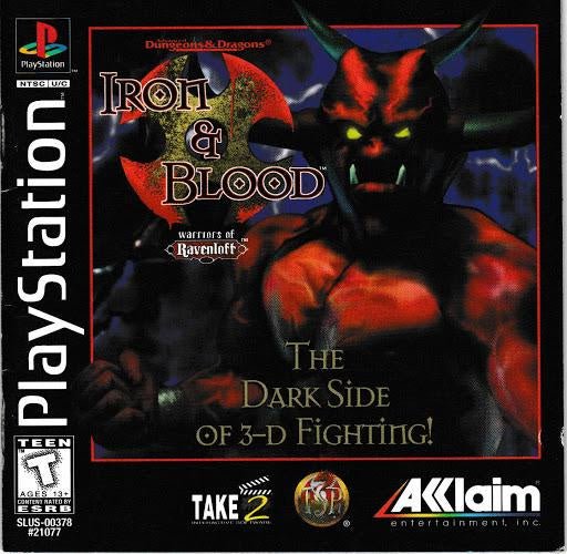 Advanced Dungeons & Dragons Iron & Blood Playstation 1 USED - Video Games - Playstation 1