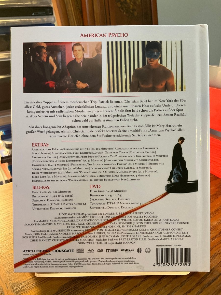 American Psycho - Mediabook (REGION B) USED