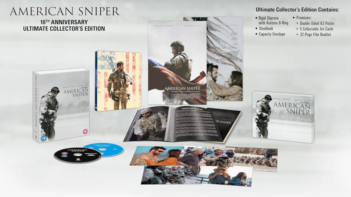 American Sniper (UK 4K UHD, Ultimate Collector's Edition Steelbook, Region Free/B) - New 4K UHD