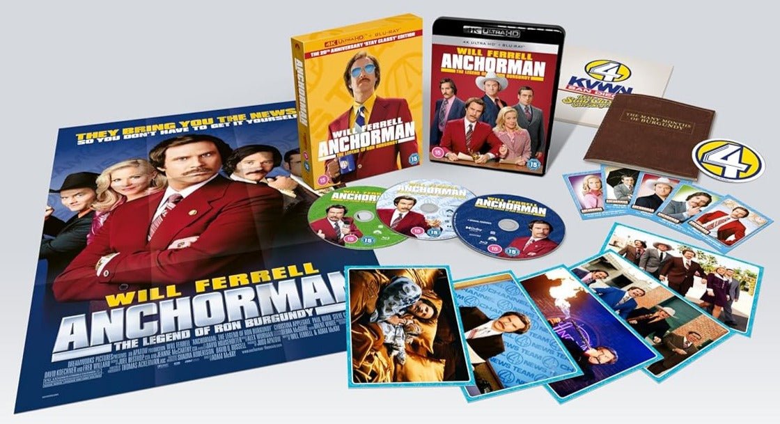 Anchorman: The Legend of Ron Burgundy (UK 4K UHD, Limited Collector's Edition, Region Free) - New 4K UHD