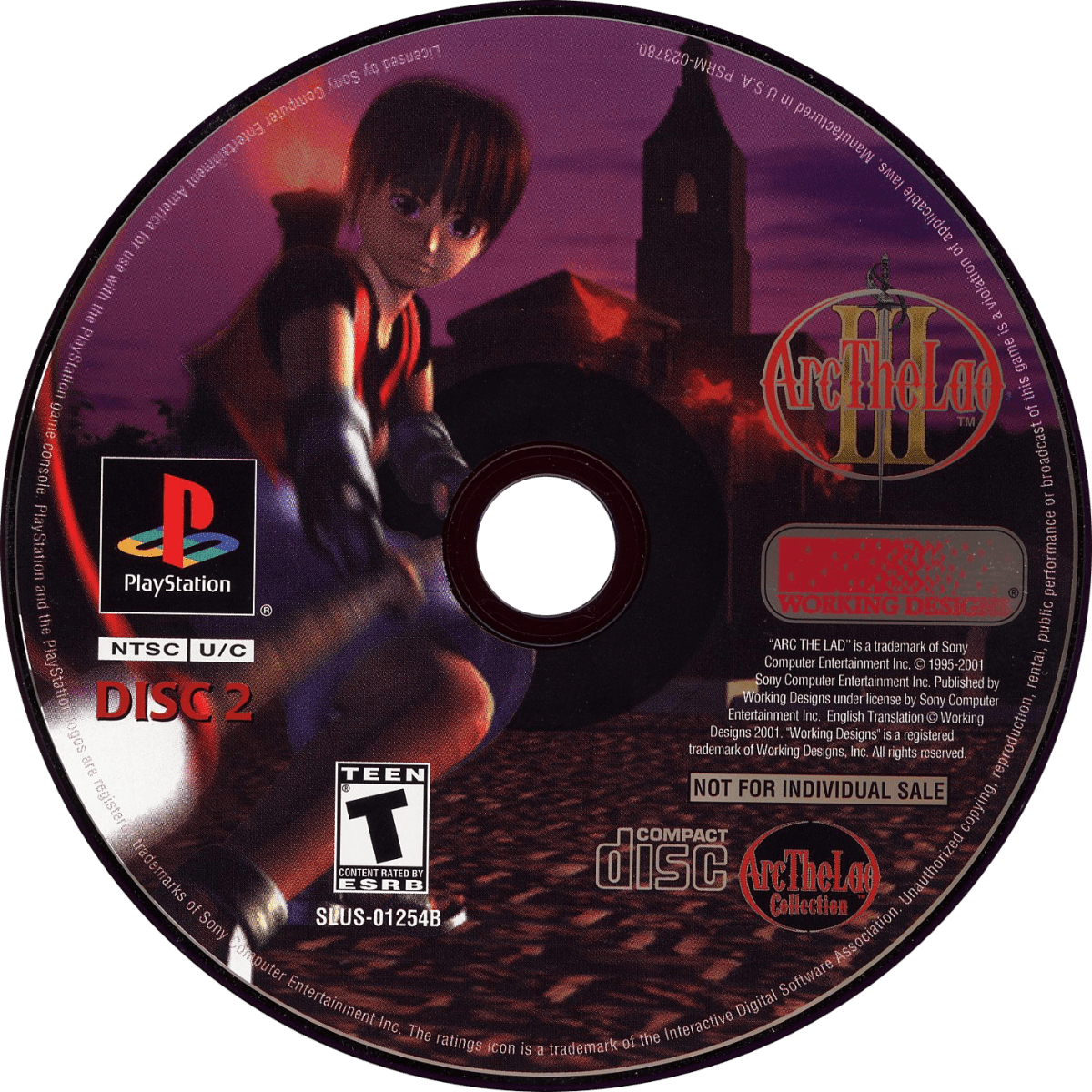 Arc The Lad Collection Playstation 1 LOOSE - Video Games - Playstation 1